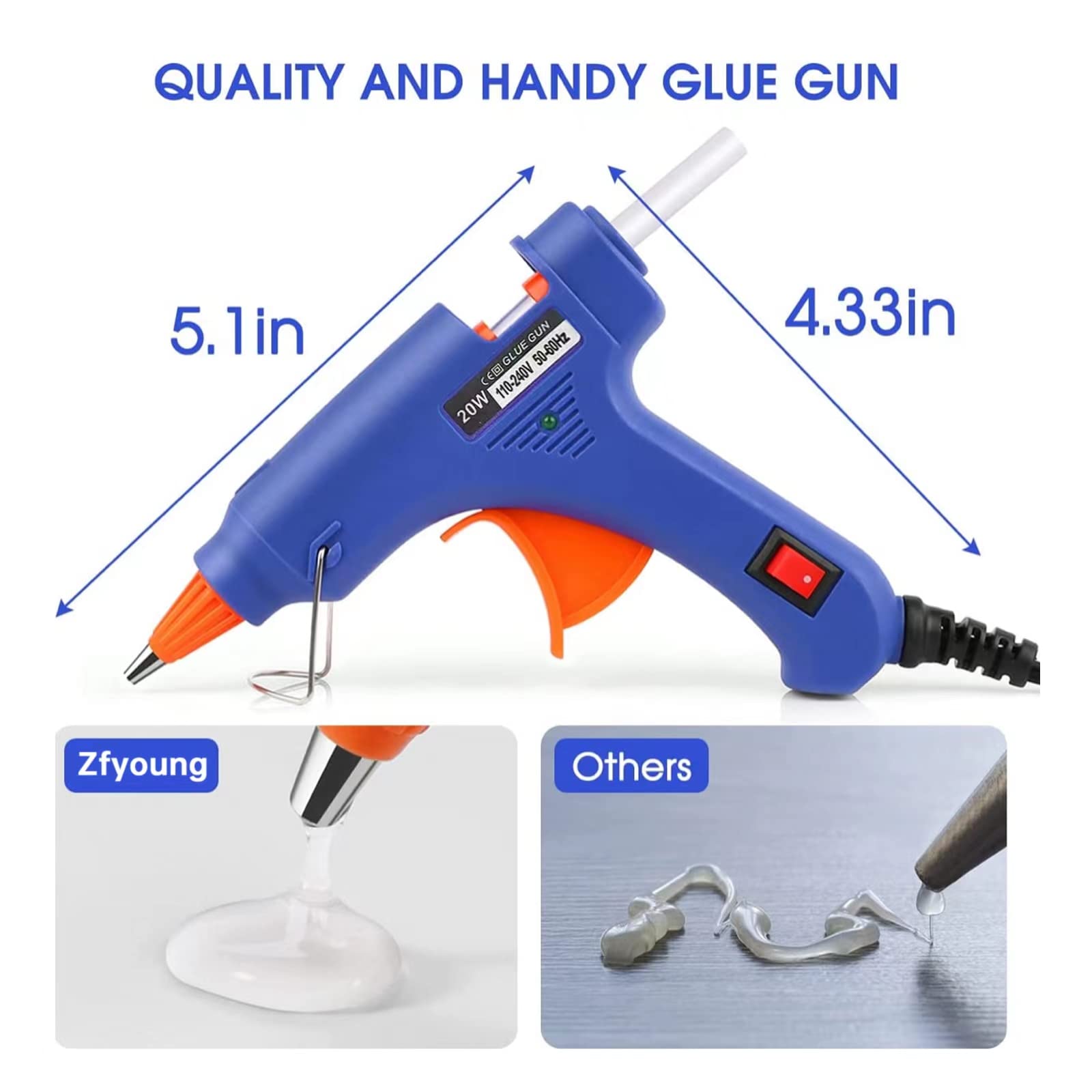 Heat Gun Small - 20W Sıcak Tutkal Tabancası DIY Mini