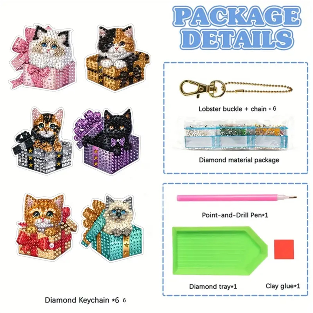 6 Parçalı DIY Elmas Anahtarlık - Resin Craft Ideas incelemesi ve fiyatı