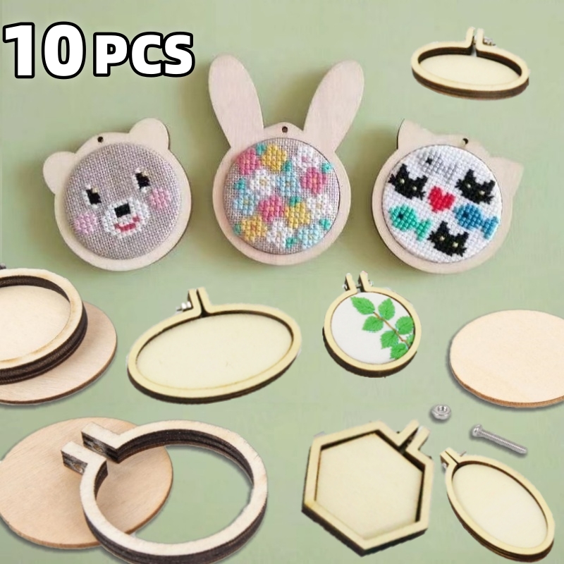 10 adet Mini gergef ahşap halk - Wood Ring Blank incelemesi ve fiyatı